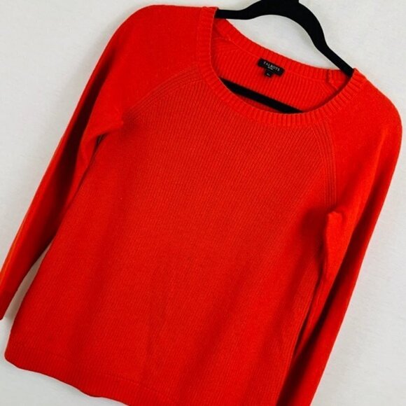 Talbots Ribbed Crewneck Elbow Patches - Picture 2 of 7